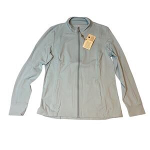 NWT Bobby Jones Clover Sports Zip Jacket Pastel Blue Large Lightweight